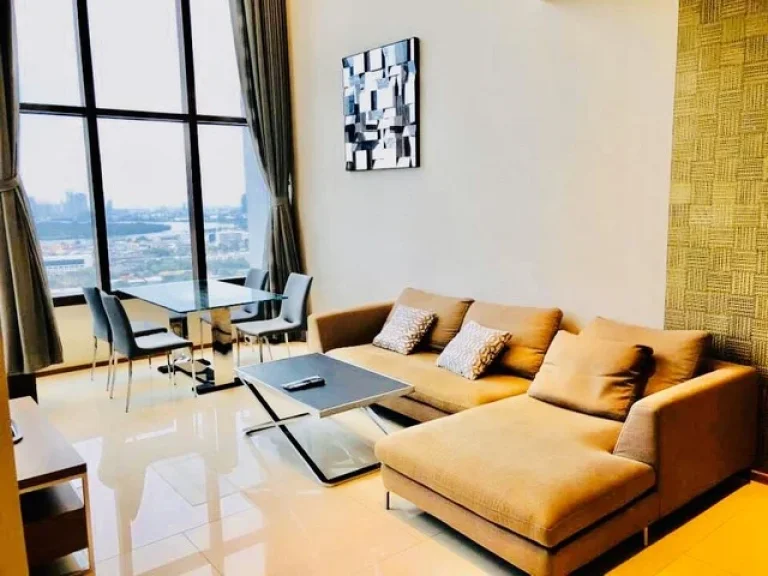 ให้เช่า The Emporio Place สุขุมวิท 24 Duplex 1-bed river view 83 sqm 34th fl BTS พร้อมพงษ์