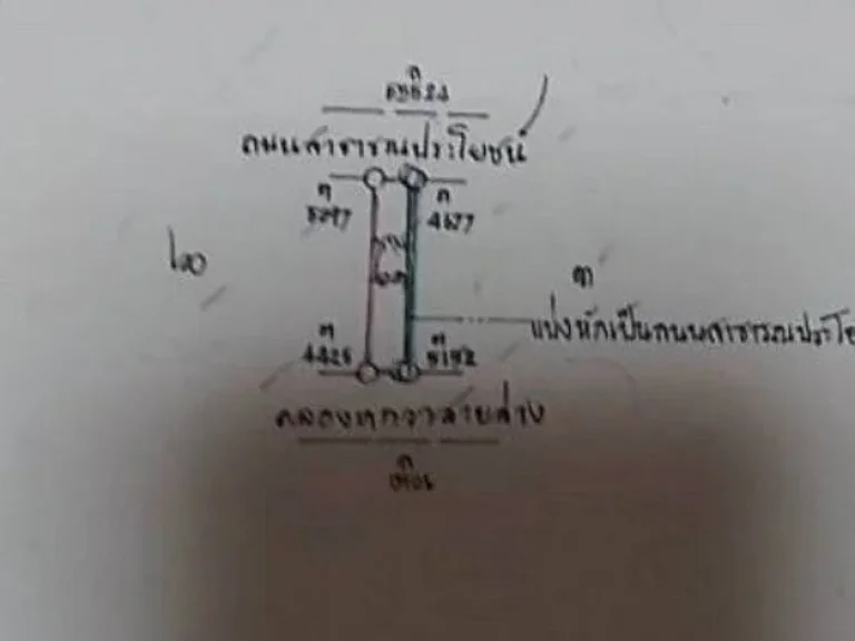 ขายที่ดินหน้าติดถนน หลังติดคลอง เนื้อที่ 3 ไร่ 26 ตรว ตพระอาจารย์ อองครักษ์ จนครนายก