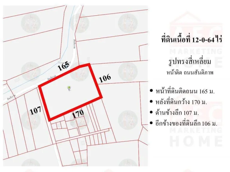 ขาย ที่ดินเปล่า ติดถนนสันติภาพ เชียงราก ปทุมธานี