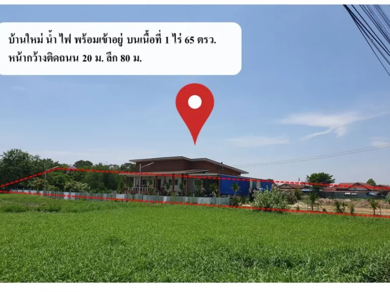 บ้านสร้างใหม่ใกล้แยกวุ่นวายและมหาวิทยาลัยราชภัฎพิบูลสงคราม