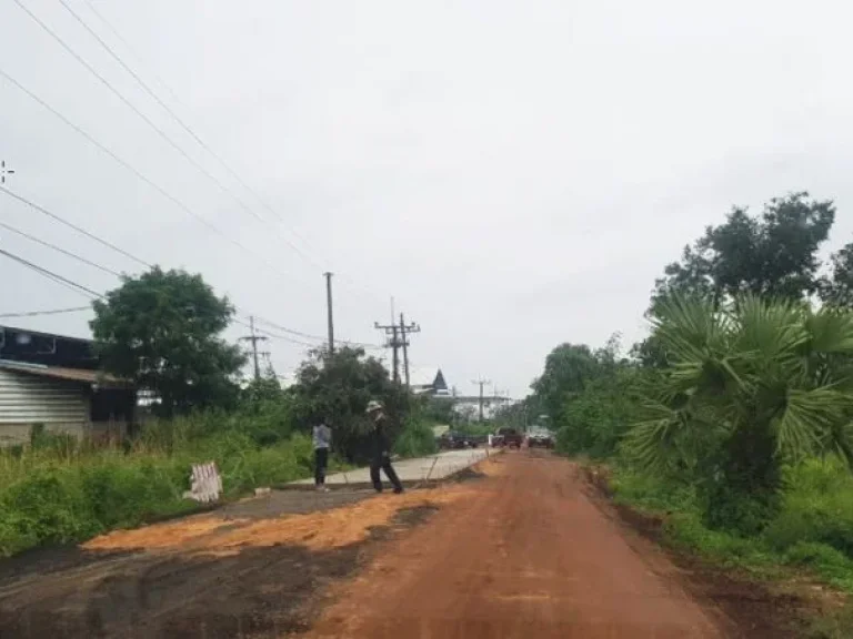 ขายที่ดินแนวยาว ติดริมบึงสวย อีกด้านติดถนน อวารินชำราบ จอุบลราชธานี