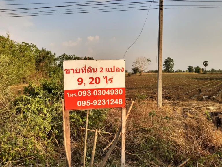 ขายที่ดิน 9ไร่ ติดถนน