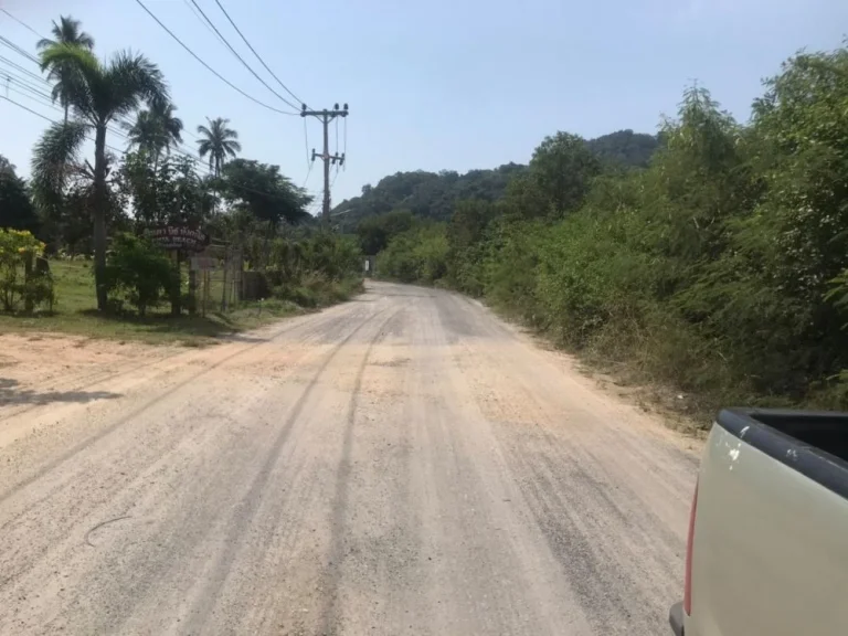 ขายที่ดินบนเกาะสมุย 5 ไร่ ตรงตลิ่งงามติชายหาดถนน