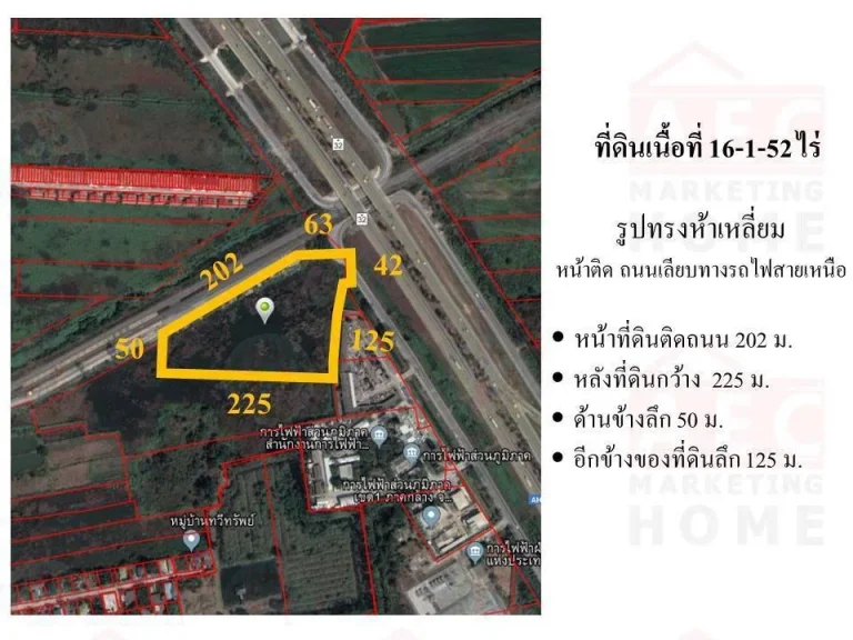 ขายที่ดินบ้านม้า ติดกับการไฟฟ้าส่วนภูมิภาค อยุธยา ทำเลดีมาก