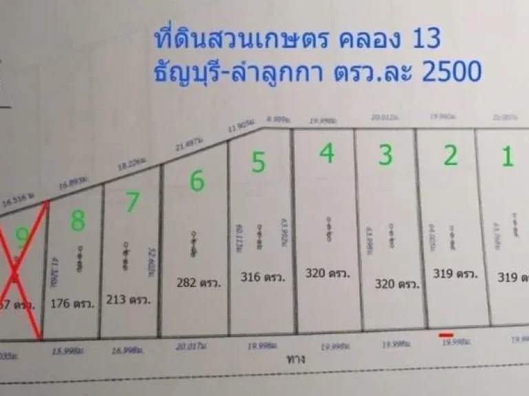 ZSL280230 ขาย ที่ดินสวนเกษตร คลอง 13 ธัญบุรี-ลำลูกกา บึงคอไห ลำลูกกา ปทุมธานี