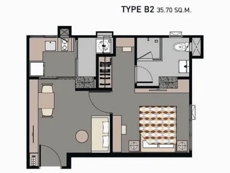 ขายด่วน ห้องสวย ราคาถูก เวรี่ คอนโด Very Condo Sukhumvit 72 Phase 1 ห้องมุม 1 นอน เพียง 215 ลบ