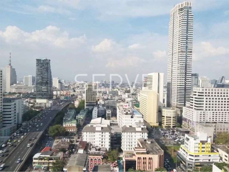 Super High Fl Unblock view Studio for Rent BTS Surasak พร้อมให้เช่าที่คอนโด Noble Revo Silom 25 K