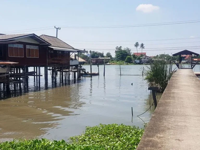 ขายบ้านพร้อมที่ดินติดริมแม่น้ำเจ้าพระยา อเกาะเกร็ด จนนทบุรี