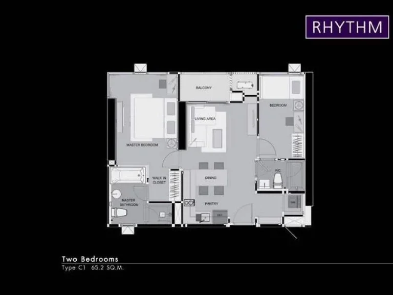 ขายRhythm Sukhumvit 50 ขนาด 65 ตรม ชั้นสูง