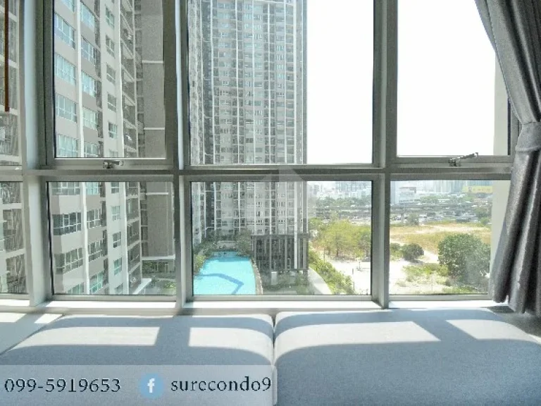 For RENT ให้เช่า 1 ห้องนอน 4150ตรม วิวสระ ใกล้ MRT พระราม 9 Supalai Veranda Rama 9