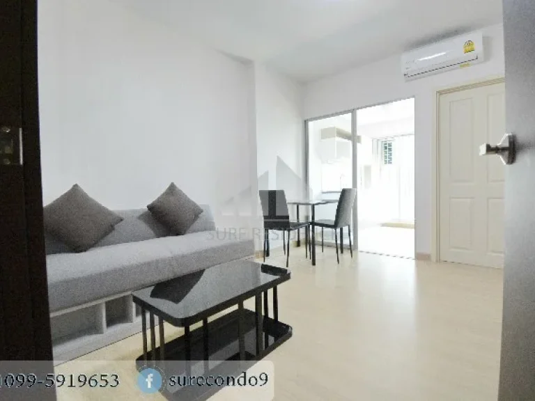 For RENT ให้เช่า 1 ห้องนอน 4150ตรม วิวสระ ใกล้ MRT พระราม 9 Supalai Veranda Rama 9