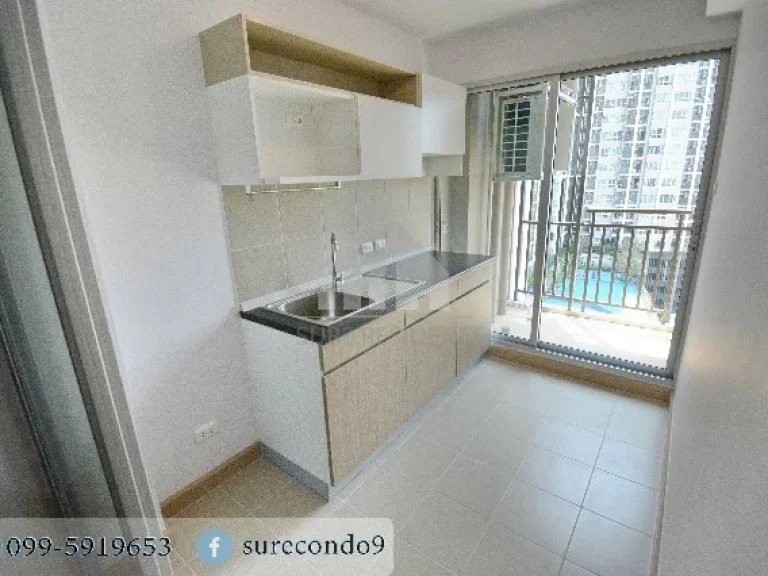 For RENT ให้เช่า 1 ห้องนอน 4150ตรม วิวสระ ใกล้ MRT พระราม 9 Supalai Veranda Rama 9