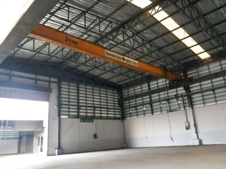 ให้เช่าโกดังพร้อมสำนักงานออฟฟิศ 2400 ตรม มี Overhead Crane อบางพระ จชลบุรี