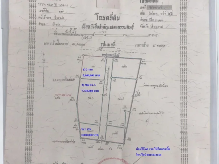 ขายที่ติดน้ำโขง อเชียงแสน 3 แปลง ทำเกษตร ที่อยู่อาศัย ตากอากาศ