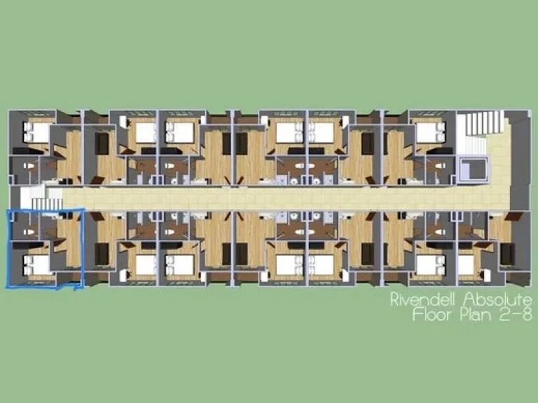 ขายคอนโด Rivendell Absolute Condominium 1 ห้องนอน 1 ห้องน้ำ ขนาด 35 ตรม