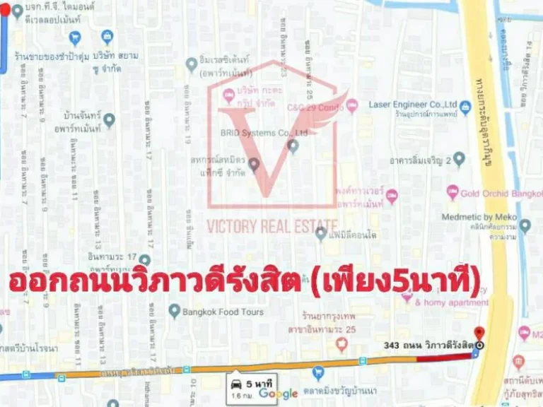 ขายที่ดิน ซอยอินทามระ3 ย่านสะพานควาย