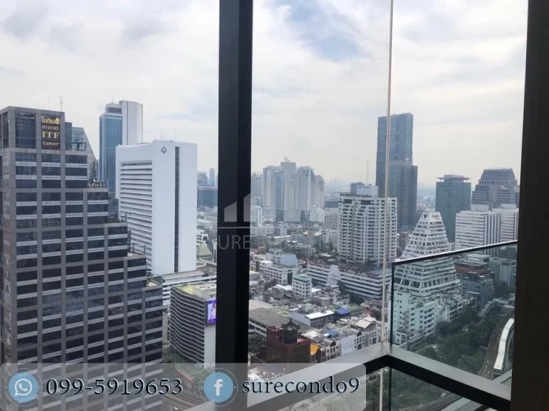 For RENT 1 ห้องนอน ห้องสวย แต่งครบ Ashton Silom ใกล้ BTS ช่องนนทรี