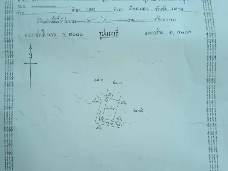 ต้องการขายที่ดิน2ไร่42ตรวเหมาะสำหรับสร้างบ้านห่างสุขุมวิท600เมตร