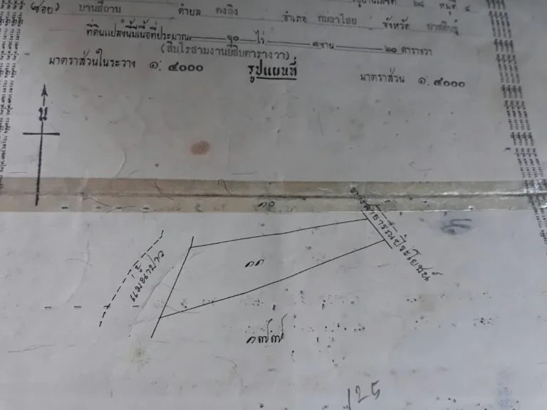 ขายถูกที่นาเกือบ 11 ไร่ติดน้ำปาว อร่องคำ