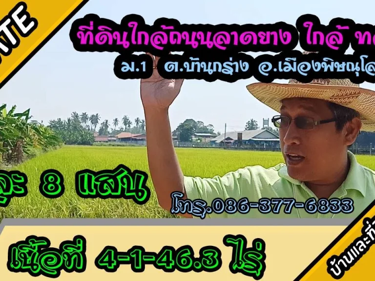 ขายที่ดิน 4-1-436ไร่ ใกล้ถนนลาดยางเลียบคลองชล ห่างถนน ทล12 ระยะ500มเข้าซอยไม่เกิน100ม ไร่ละ8แสน