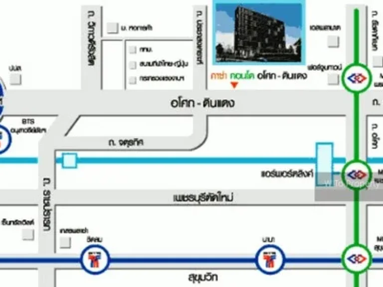 ให้เช่าถูกถูก คาซ่า คอนโด อโศก ดินแดง ไกล้ MRT พระราม 9 เดินทางสะดวก