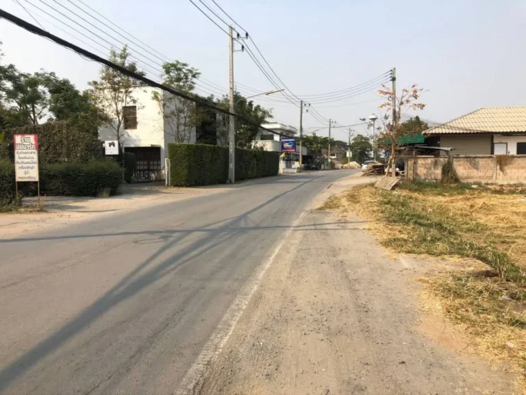 ขายที่ดินดอยสะเก็ต ค้าขายได้ ติดถนน ถมดินเรียบร้อย