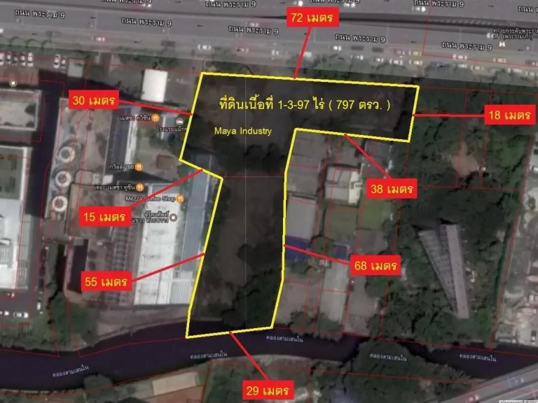 ขายที่ดินแปลงหัวมุมติดถนนวิภาวดีและถนนสุทธิสาร 1-2-38 ไร่ ตารางวาละ 430000 บาท หรือขายรวม 27434 ล้านบาท หน้ากว้างติดวิภาวดี 40 m ติดถนนสุ