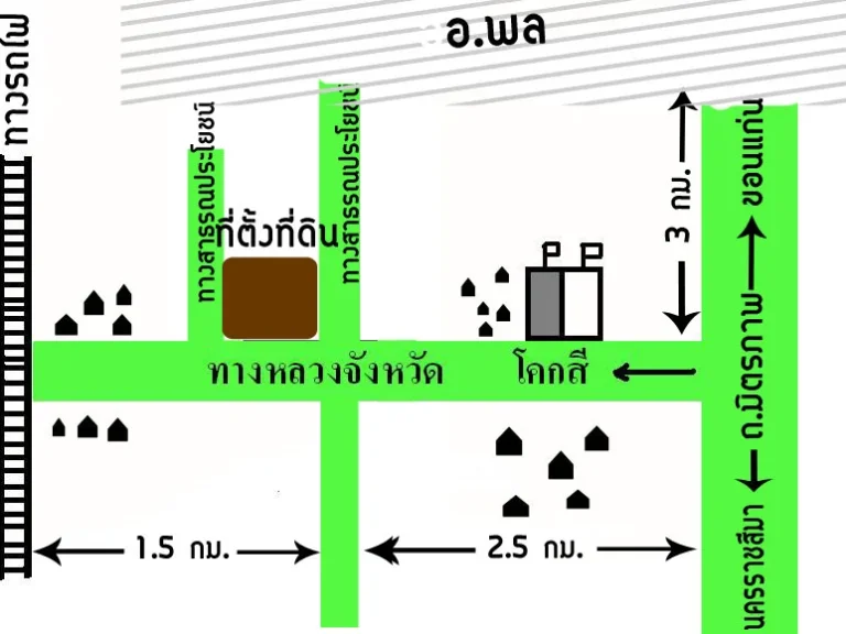 ขายที่ดิน 18 ไร่ จังหวัด ขอนแก่น ไร่ล่ะ 320000