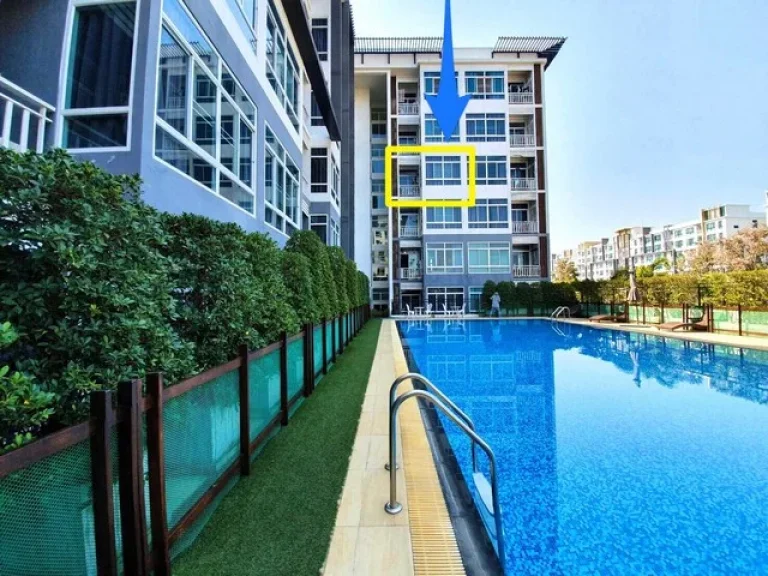 ขาย my hip condo ชั้น 3 ขนาด 41 ตรม เฟอร์นิเจอร์ครบ วิวสระว่ายน้ำ ใกล้เซ็นทรัลเฟส เชียงใหม่