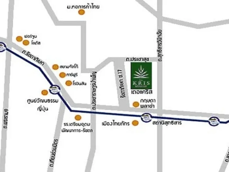 ขายคอนโด The Kris condo 5 รัชดา 17 1ห้องนอน 1 ห้องน้ำ ชั้น3