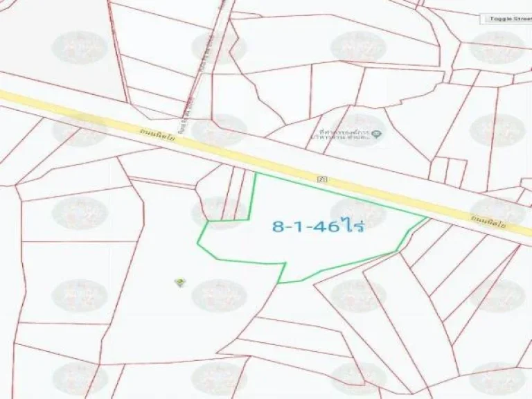 ขายด่วน ที่ดินติดถนนหลัก เนื้อที่ 8-1-46ไร่ สว่างแดนดิน สกลนคร