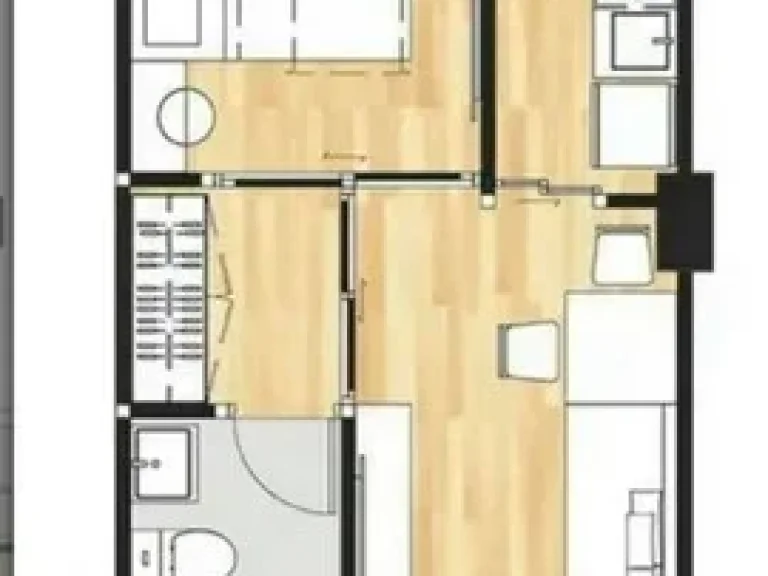 ให้เช่า คอนโด พอสไอดี แบริ่ง 16 บางนา Pause ID คอนโดใหม่ ใกล้ BTS แบริ่ง ขนาด 27 sqm