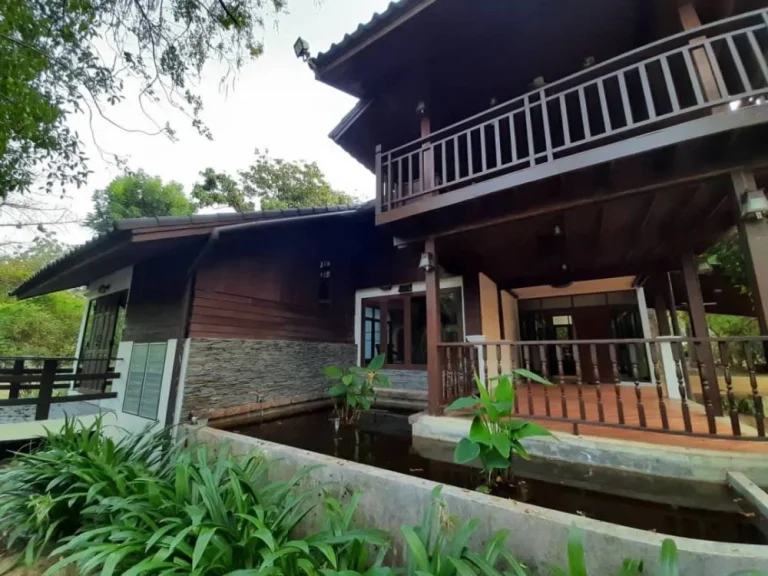 For RENT Big Beautiful Wooden house in the tropical style garden At Changpuek area Best deal