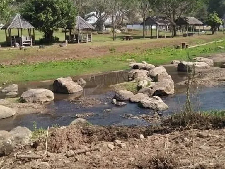 ขายที่ดินบ้านโป่ง ติดธารน้ำ หางดง เชียงใหม่