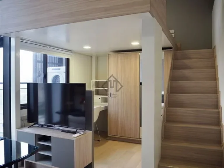 Chewathai Residence Asoke Rama 9 condo for rent Duplex room in loft style near BTS Asoke