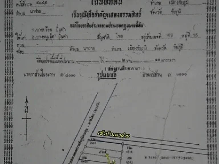 ที่ดินปากทางเข้าบ้านนาฝาย ตนาฝาย จชัยภูมิ