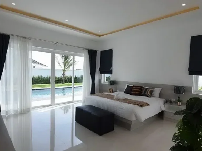 ขายบ้านเดี่ยว ARIA C POOL VILLA ย่านชานเมืองหัวหิน ออกแบบหรู