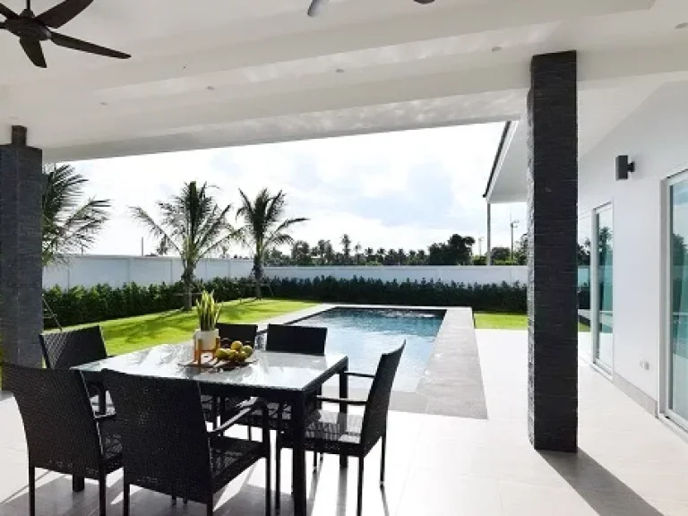 ขายบ้านเดี่ยว ARIA C POOL VILLA ย่านชานเมืองหัวหิน ออกแบบหรู