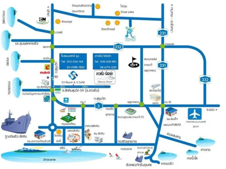 ขายด่วน โรงแรม 2 ชั้น ตรงข้ามหาดเตยงาม สัตหีบ มีที่จอดรถ ติดถนนสุขุมวิท ใกล้สนามบินอู่ตะเภา