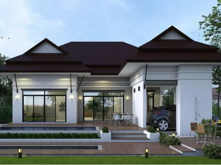 ขายบ้านเดี่ยว PLUMERIA VILLA TYPE A offers modern villas เขตชานเมืองหัวหิน