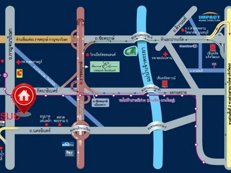 ขายบ้านเดี่ยว 2 ชั้น ขนาด 58 ตรว 3นอน 2น้ำ มบลัดดารมย์ ปิ่นเกล้า-กาญจนาภิเษก เฟส1