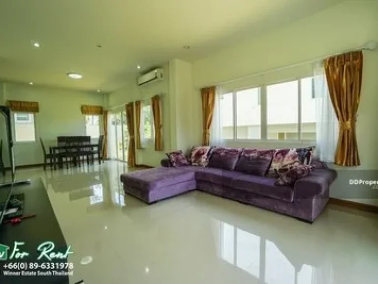 บ้านเดี่ยว Villa 3 ห้องนอน ว่างให้เช่า ตกแต่งครบ 2 ชั้น ตบ่อผุด อเกาะสมุย สุราษฎร์