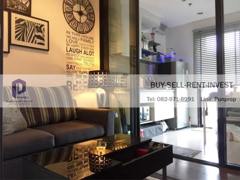 ขาย The Base Park West 31 ตรม ชั้นสูง ทิศใต้ แต่งครบ พร้อมอยู่ 35 ล