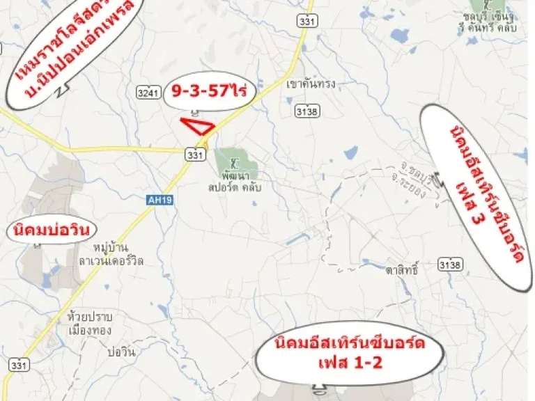 ที่หน้ากว้าง135มติดถนน331จำนวน9ไร่3งาน57ตรวา