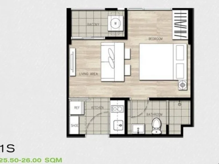 ถูกที่สุดขายด่วน The Base Garden พระราม 9 1 ห้องนอน ชั้น 8 พท 2650 ตรม แต่งพร้อมอยู่