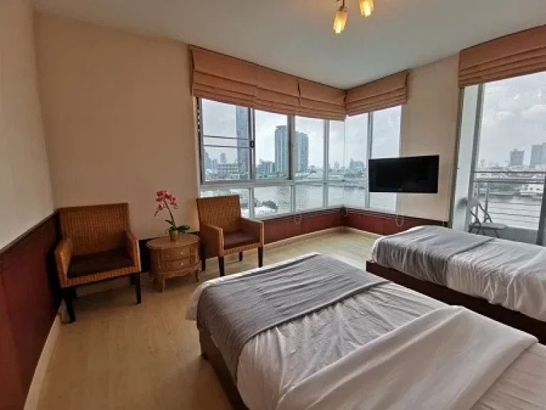 ให้เช่าและขาย คอนโดแต่งหรู Supalai River Place 1bed 10466ตรม ชั้น 10 32000-38000 บาทต่อเดือน