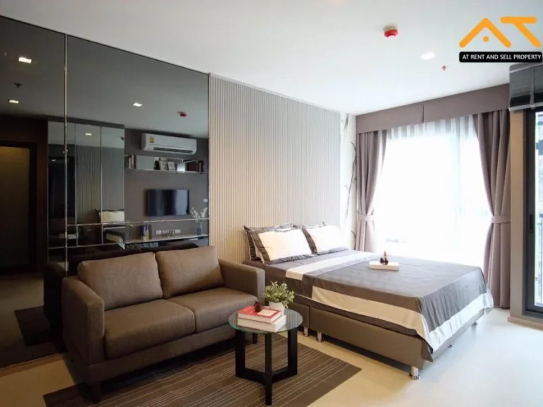 For rent Rhythm Sukhumvit 36 - 38 Studio size 24 sqm Beautiful room fully furnished