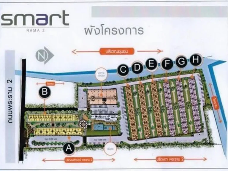 ขายคอนโด Smart พระราม 2 ราคาถูก พร้อมผู้เช่า ชั้น 5