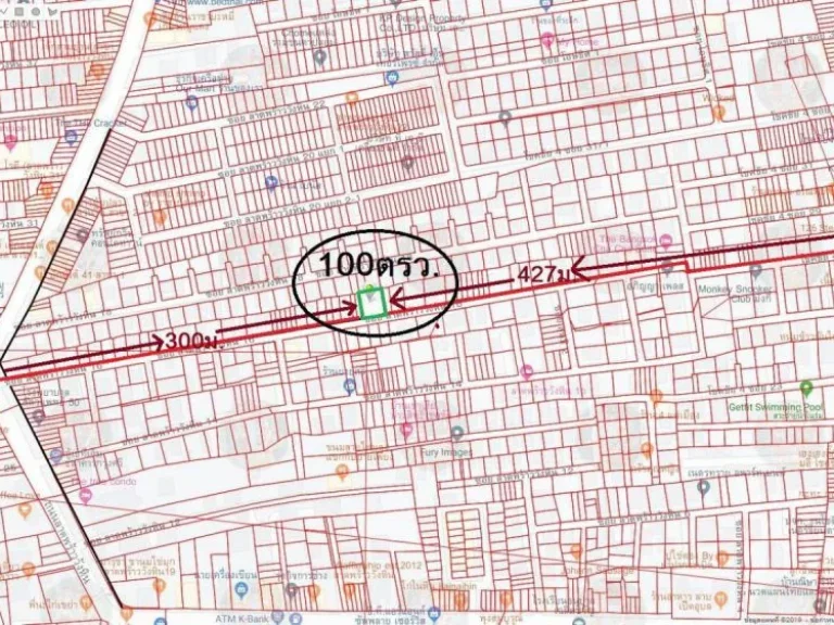 ขายที่ดินเปล่าถมแล้ว 100 ตรว ซอยลาดพร้าววังหิน16 เข้า-ออก โชคชัย 4 แยก 27 ได้