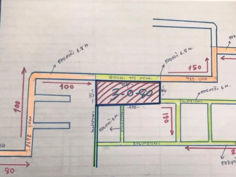 ขายที่ดินเนื้อที่ 3-0-80 ไร่ ที่ตั้ง โชคชัย 4 ซ51 เข้าออกได้ทั้ง 2 ทาง ถโชคชัย 4 และ ถลาดพร้าว-วังหิน ซ34